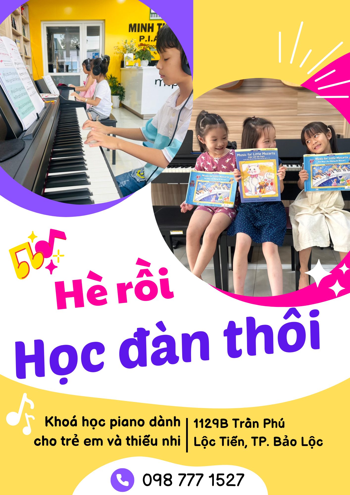 Học thử piano miễn phí tại bảo lộc